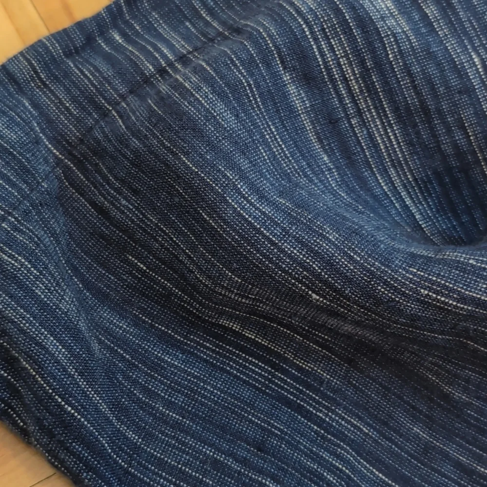Athleta Navy Blue Wide-Leg Drawstring Track Pants - Picture 9 of 9